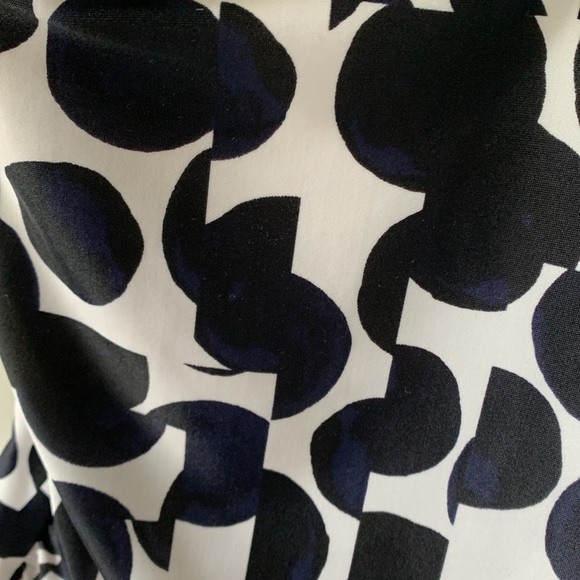 🌴🌴DKNY BLACK MULTI DOT Printed Ruffled Halter Tankini Top, US L🌴🌴 - Picture 6 of 7